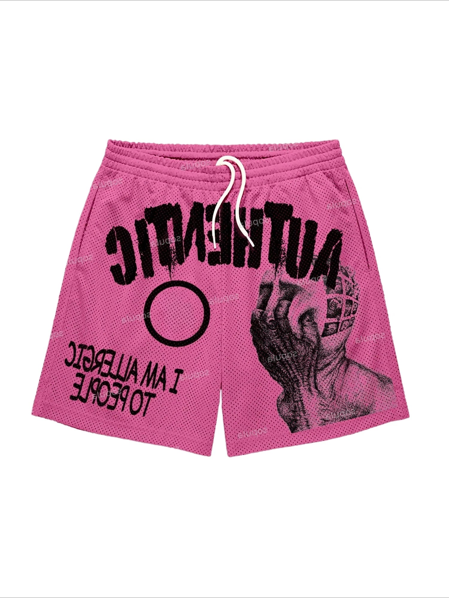 Fun Text Graphic Print Shorts High Quality Sport Training Breathable Fashionable Shorts Streetwear Men Fashion Casual Shorts